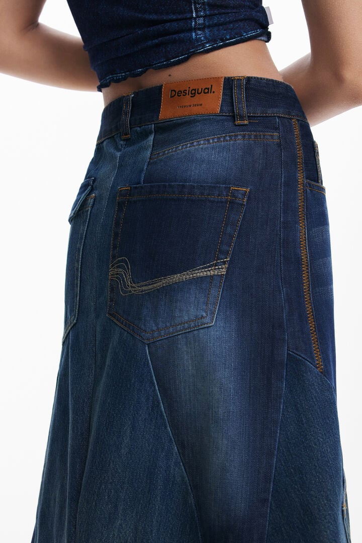Patchwork denim skirt | Desigual