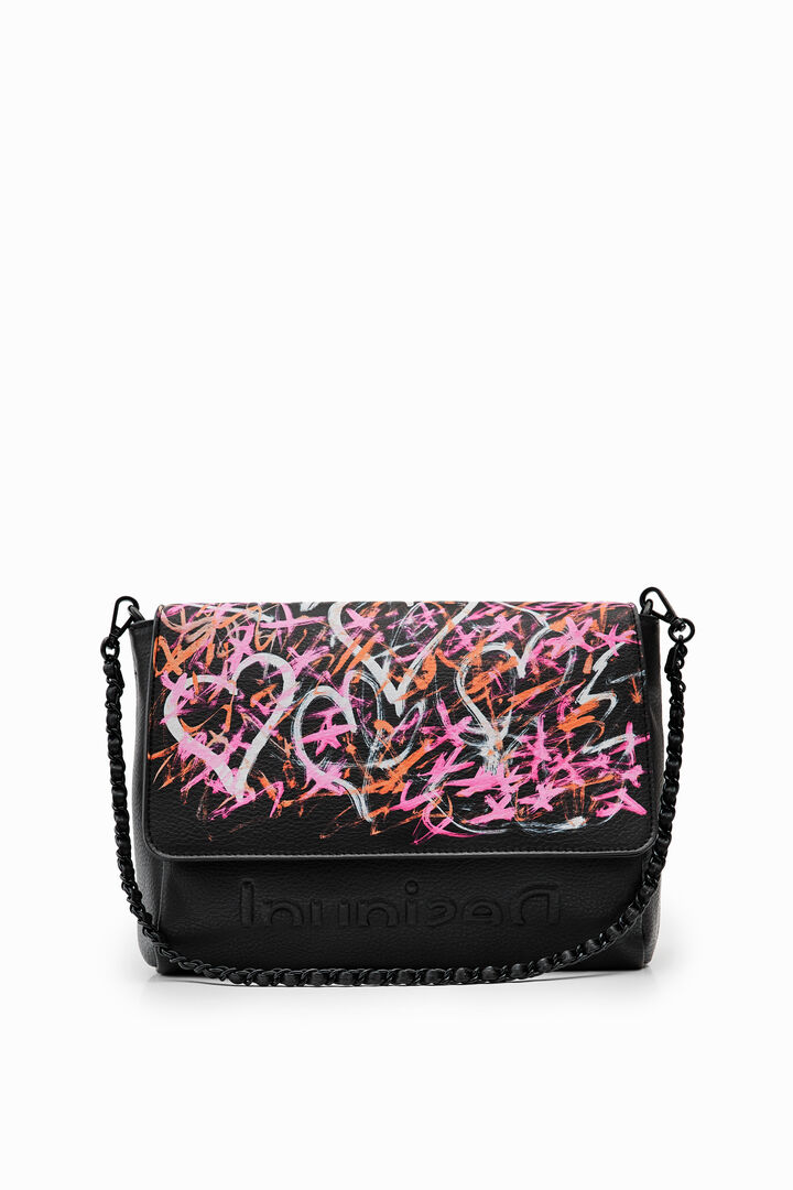 Borsa a tracolla con cuoricini | Desigual