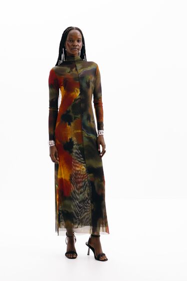 Vestit midi aquarel·la | Desigual