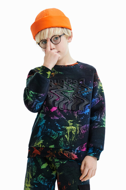 Sweatshirt met digitale print