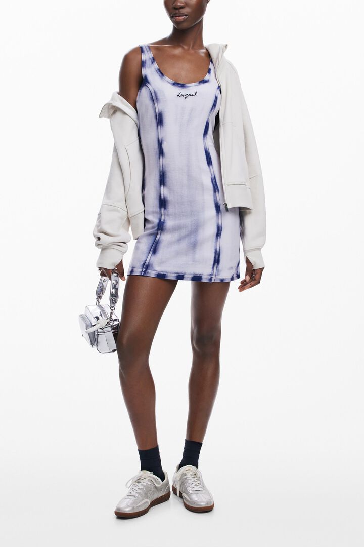 Robe courte effet délavé | Desigual