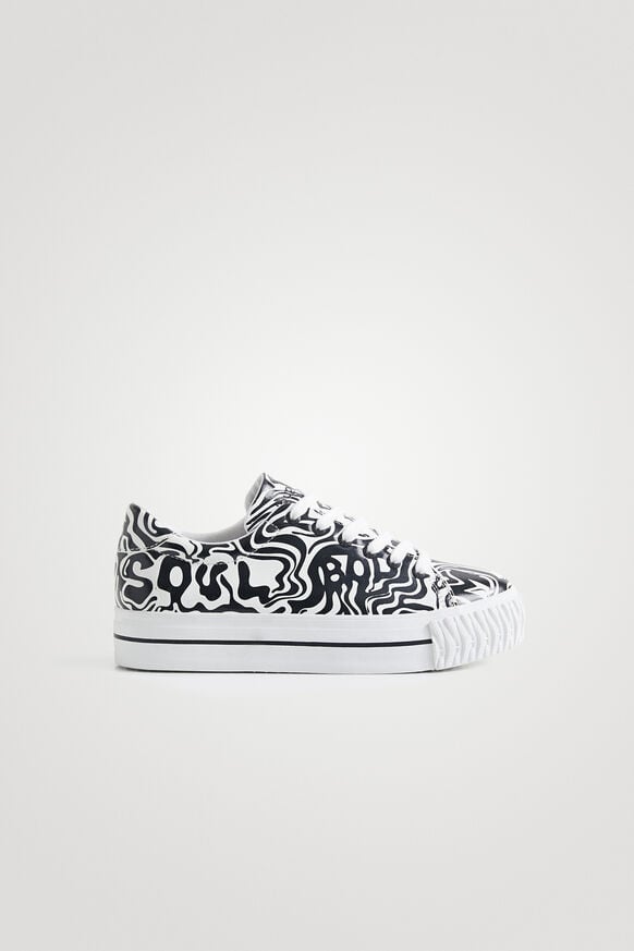 Synthetic leather sneakers printed | Desigual