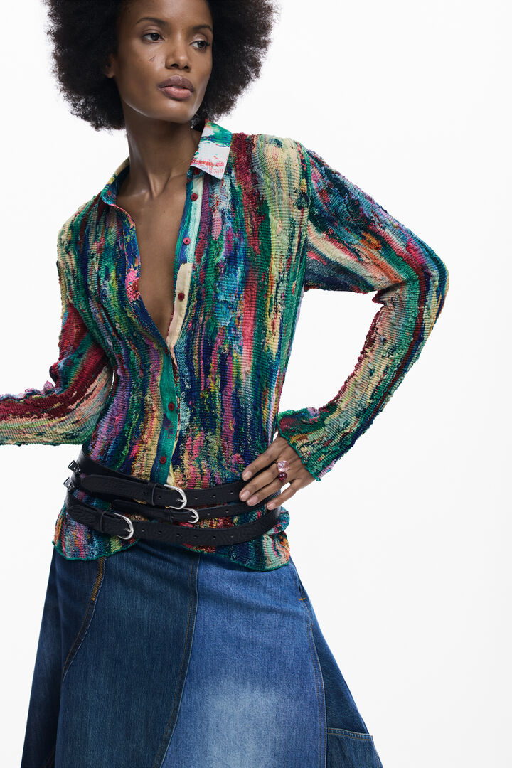 Hemd mit Arty-Print | Desigual