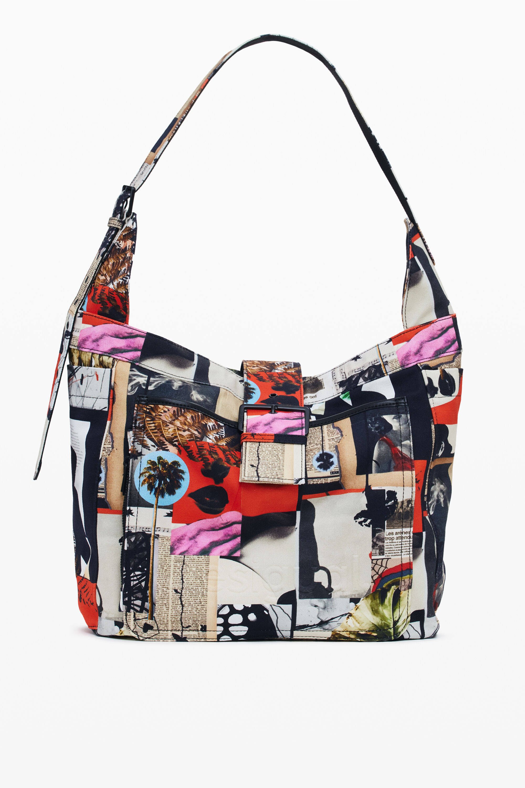 Desigual Large Collage Lacroix Bag In Material Finishes