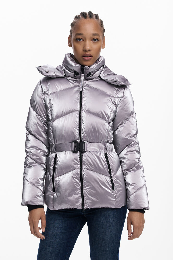 Metallic padded jacket