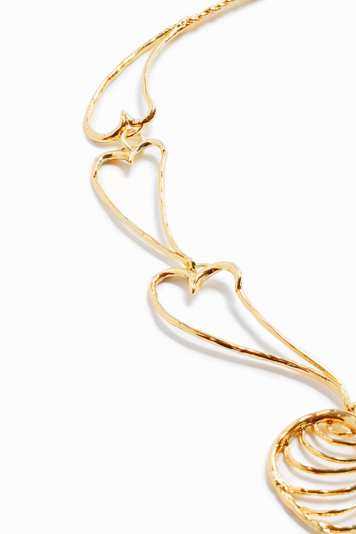 Zalio gold-plated heart necklace | Desigual