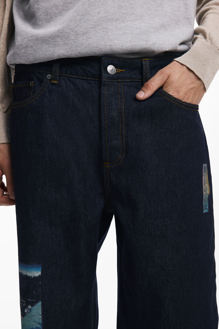 Jeans met oosters patroon | Desigual