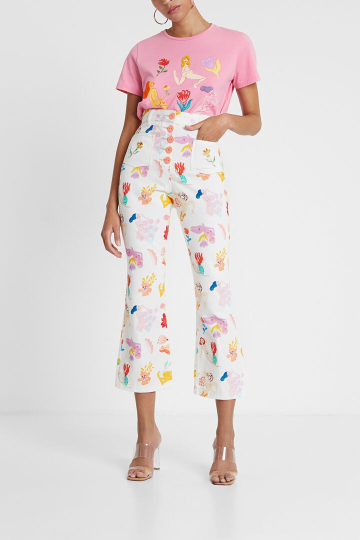 Capri trousers print | Desigual