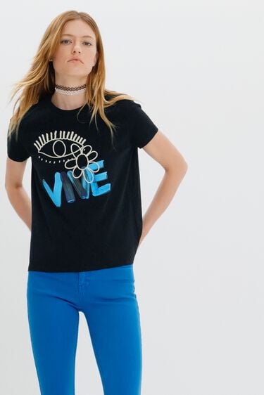 Camiseta "Vive" | Desigual