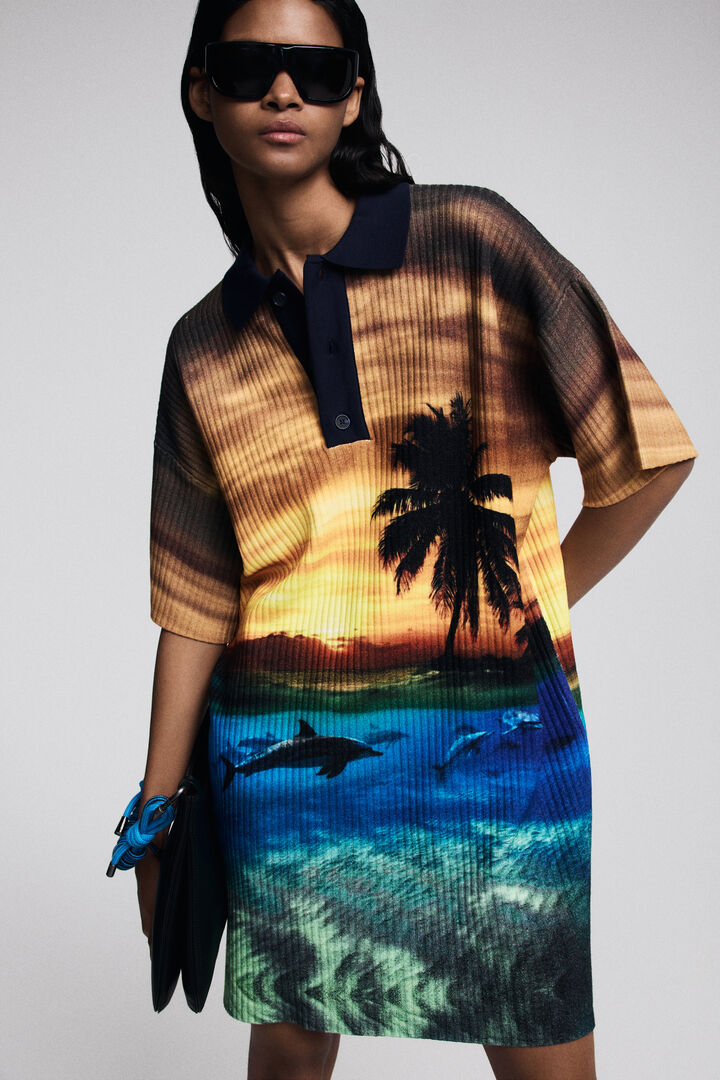 Vestido punto atardecer Botter | Desigual