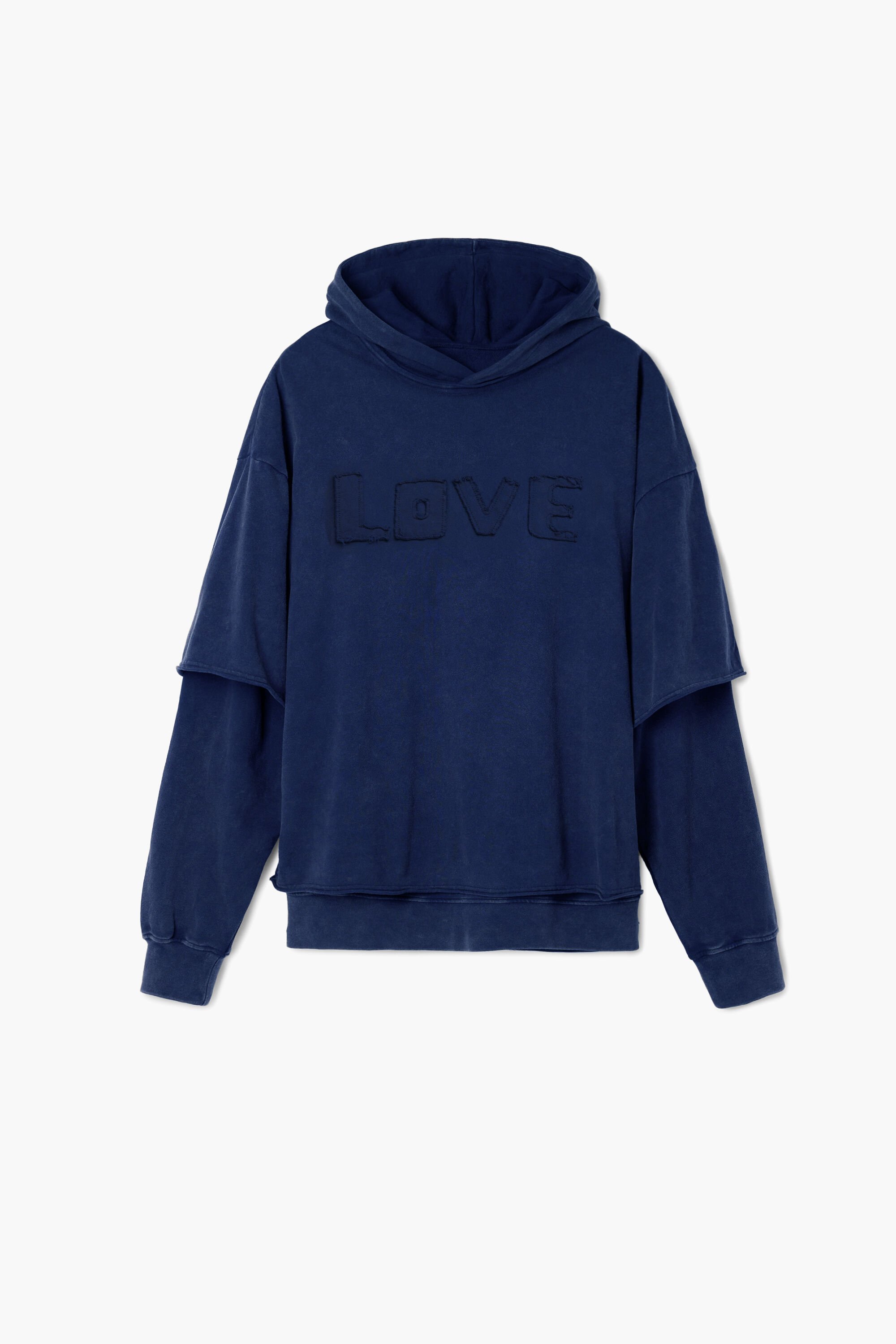 Double sleeve hoodie hot sale