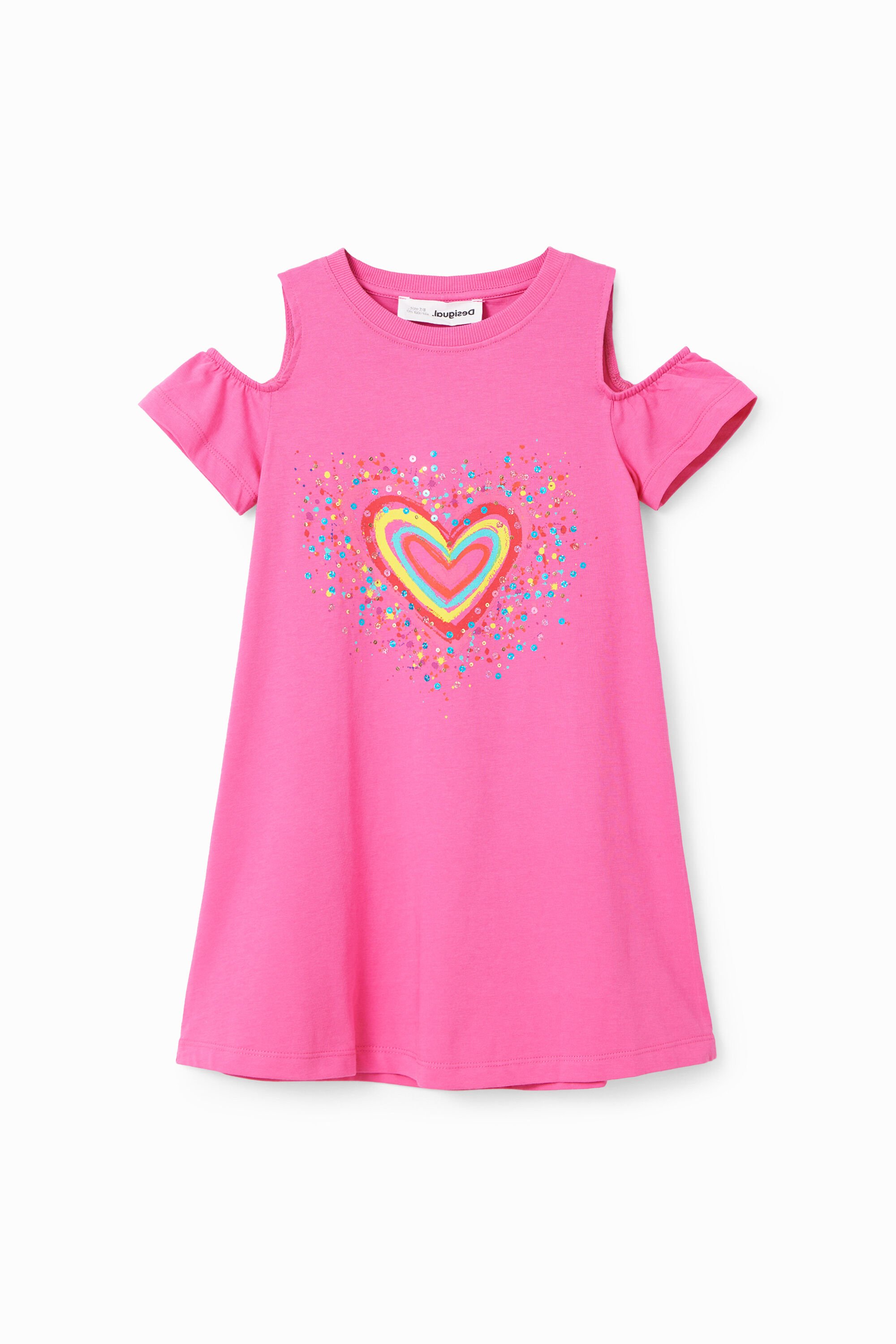 Shirt-Kleid Cut-outs Herz