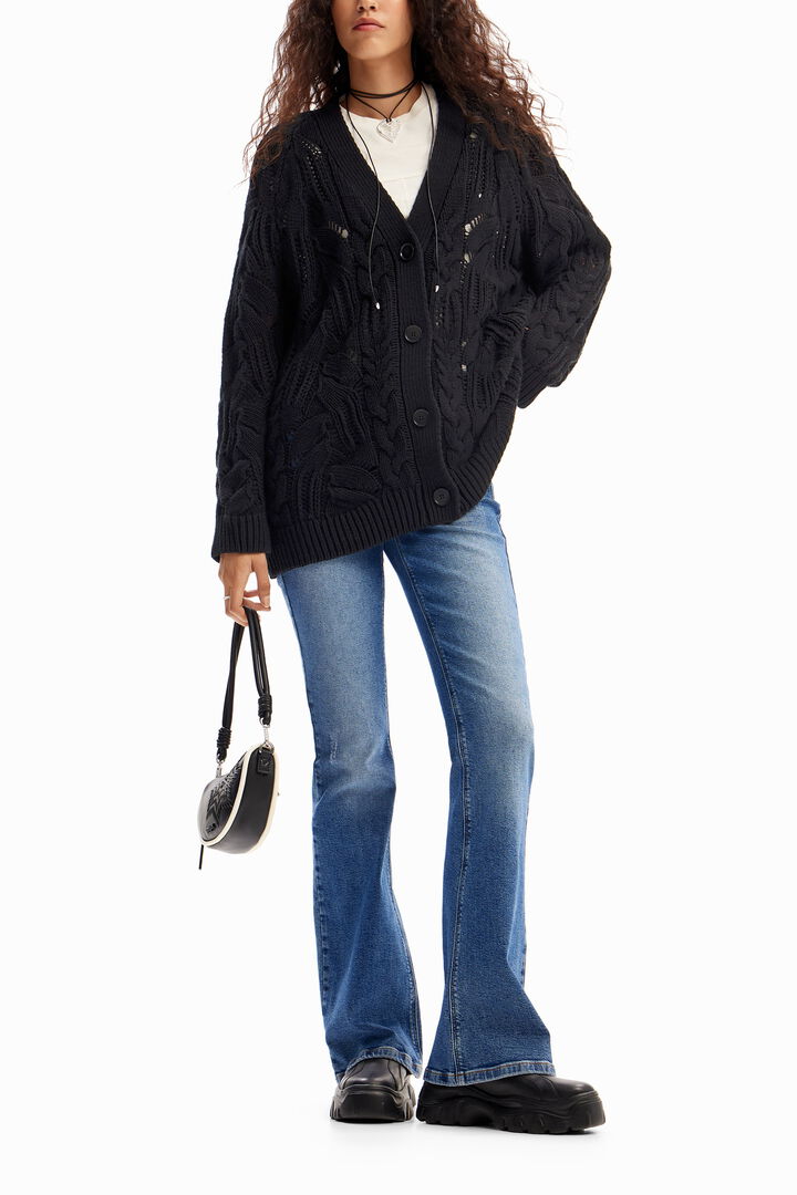 Oversize openwork cardigan | Desigual