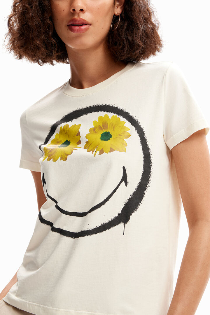 Shirt Smiley® Blumen | Desigual
