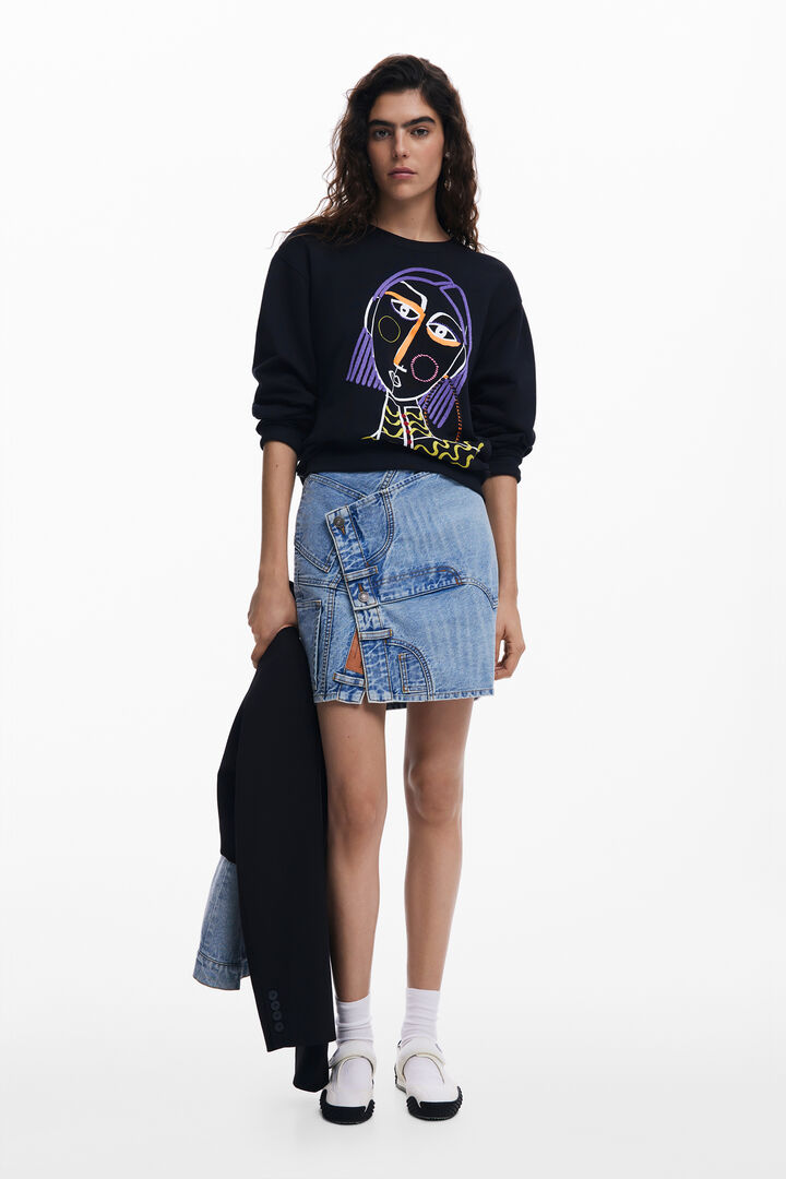 Printed sweatshirt | Desigual