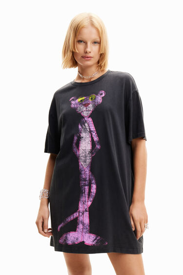 Vestido camiseta oversize Pantera Rosa | Desigual