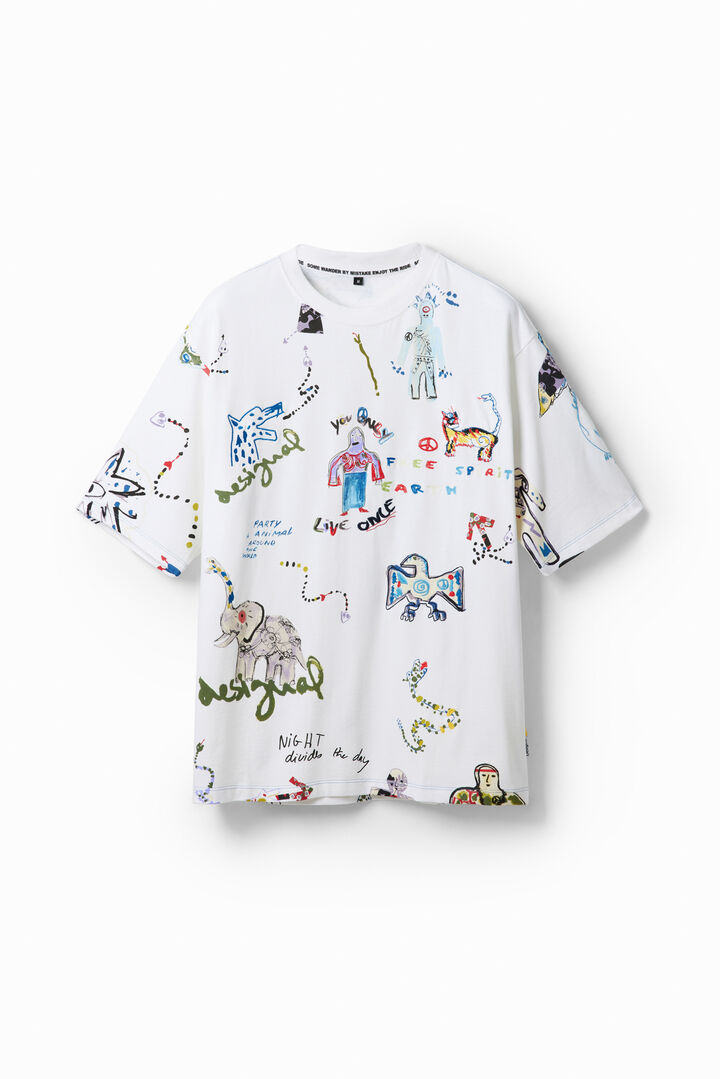 Short-sleeved animal t-shirt. | Desigual