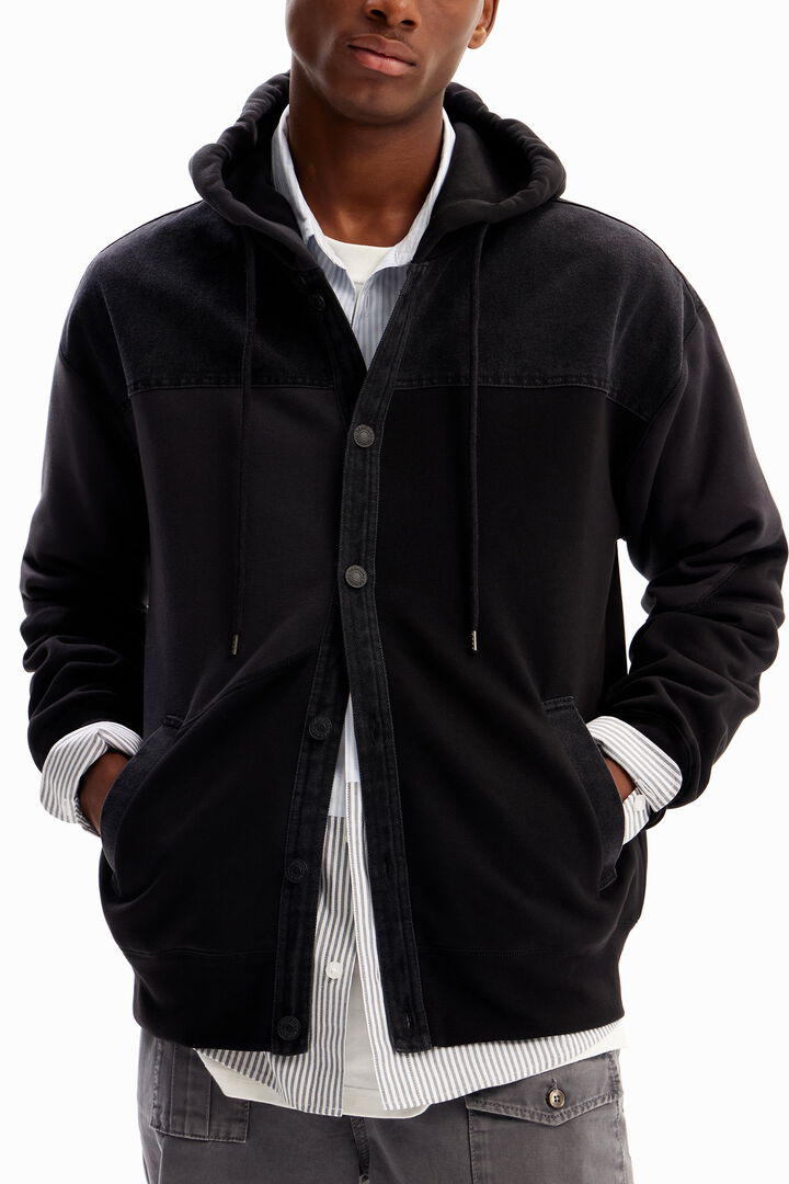 Sudadera híbrida denim | Desigual