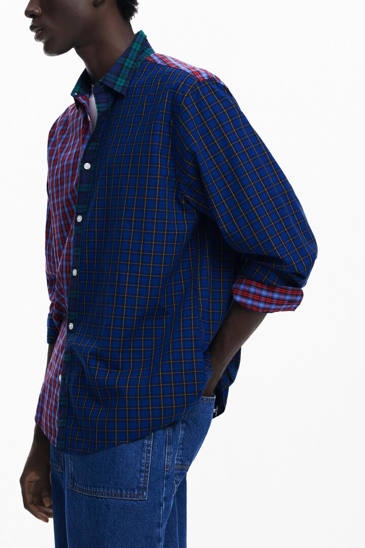 Chemise patchwork à carreaux | Desigual