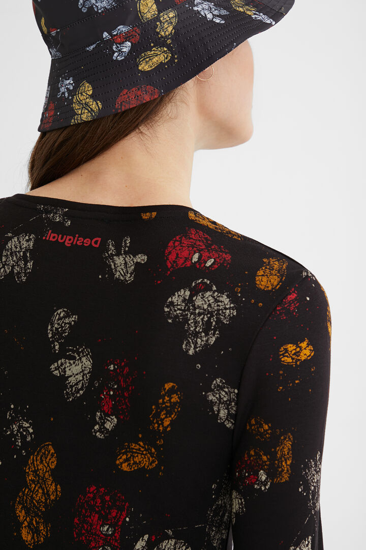 Camiseta slim viscosa estampada | Desigual