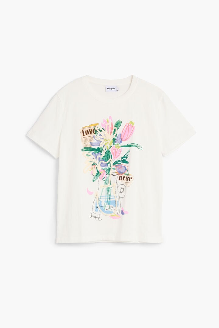 Camiseta estampada vaso