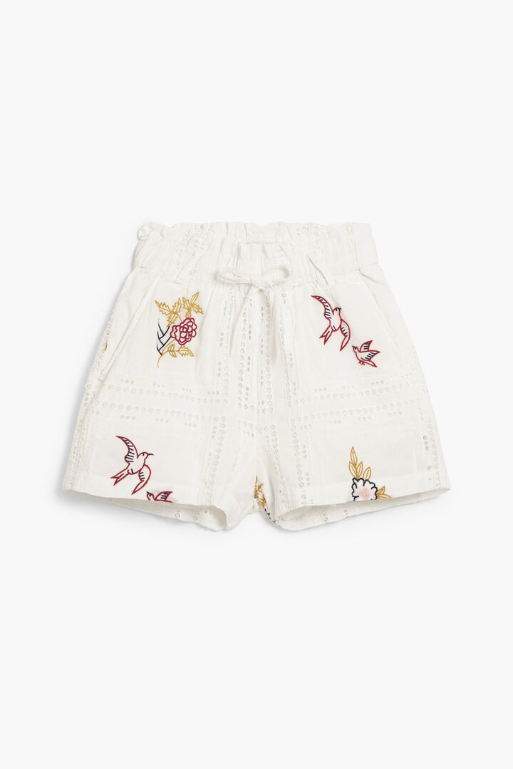 Embroidered shorts