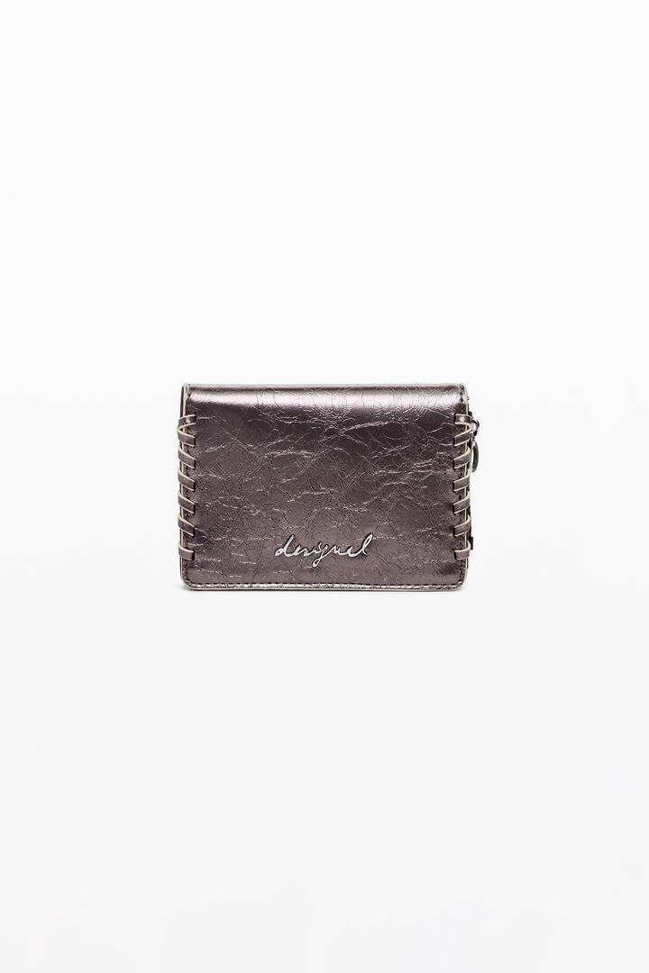 Small convertible metallic wallet | Desigual