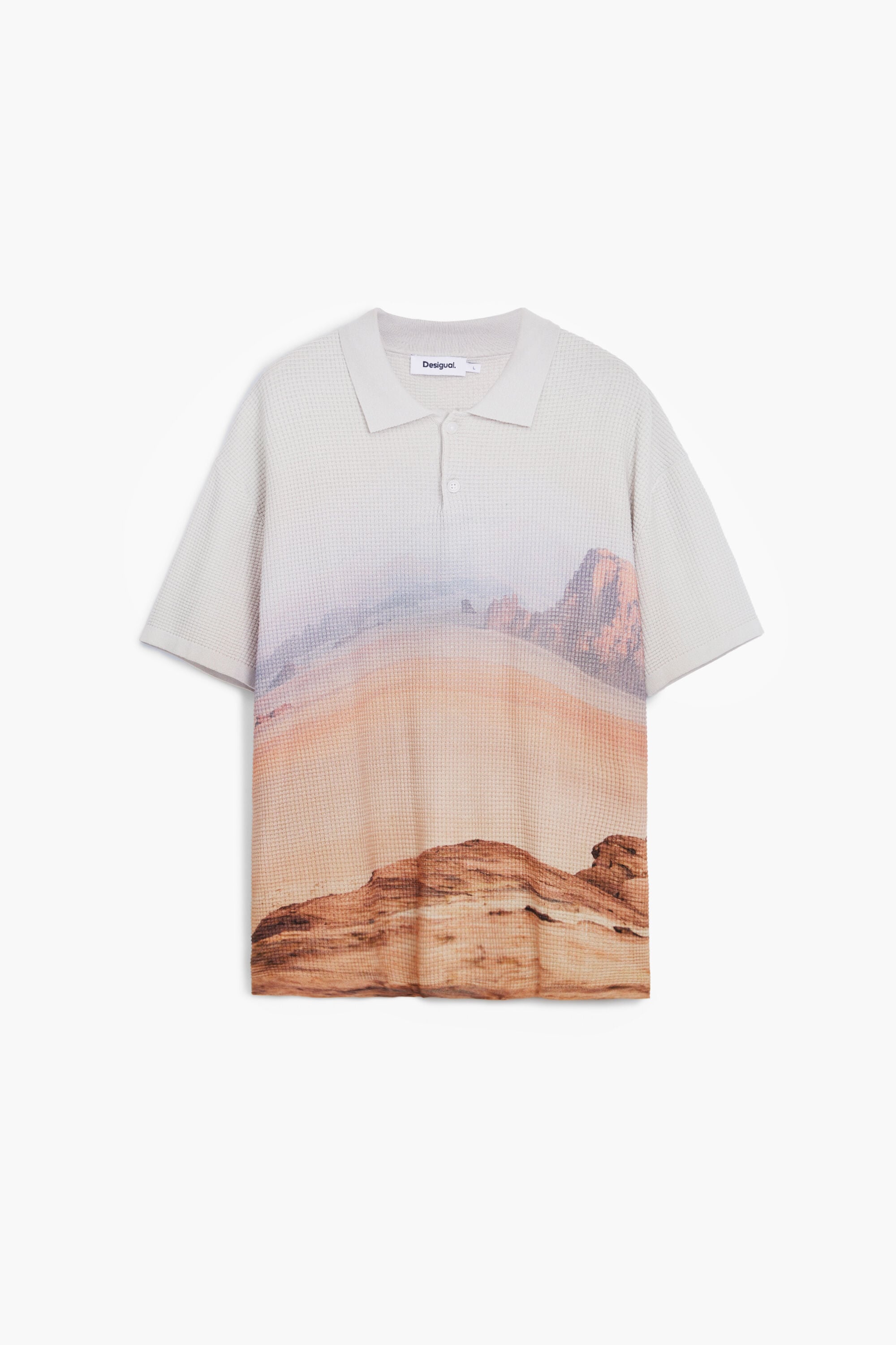 Camiseta paisaje - BROWN - S