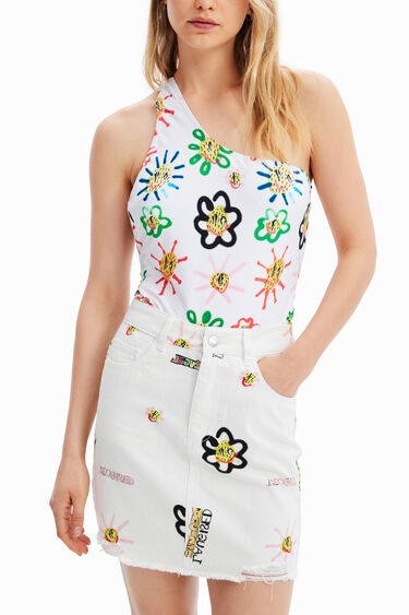 Minifalda vaquera ilustraciones | Desigual