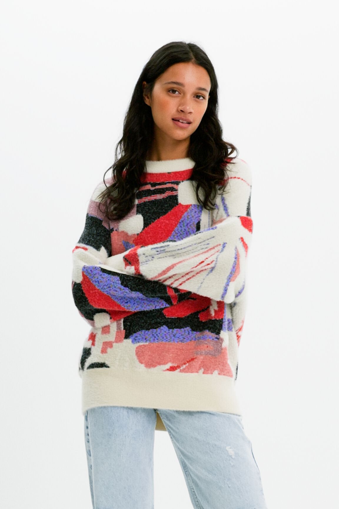 Geometric jumper hotsell