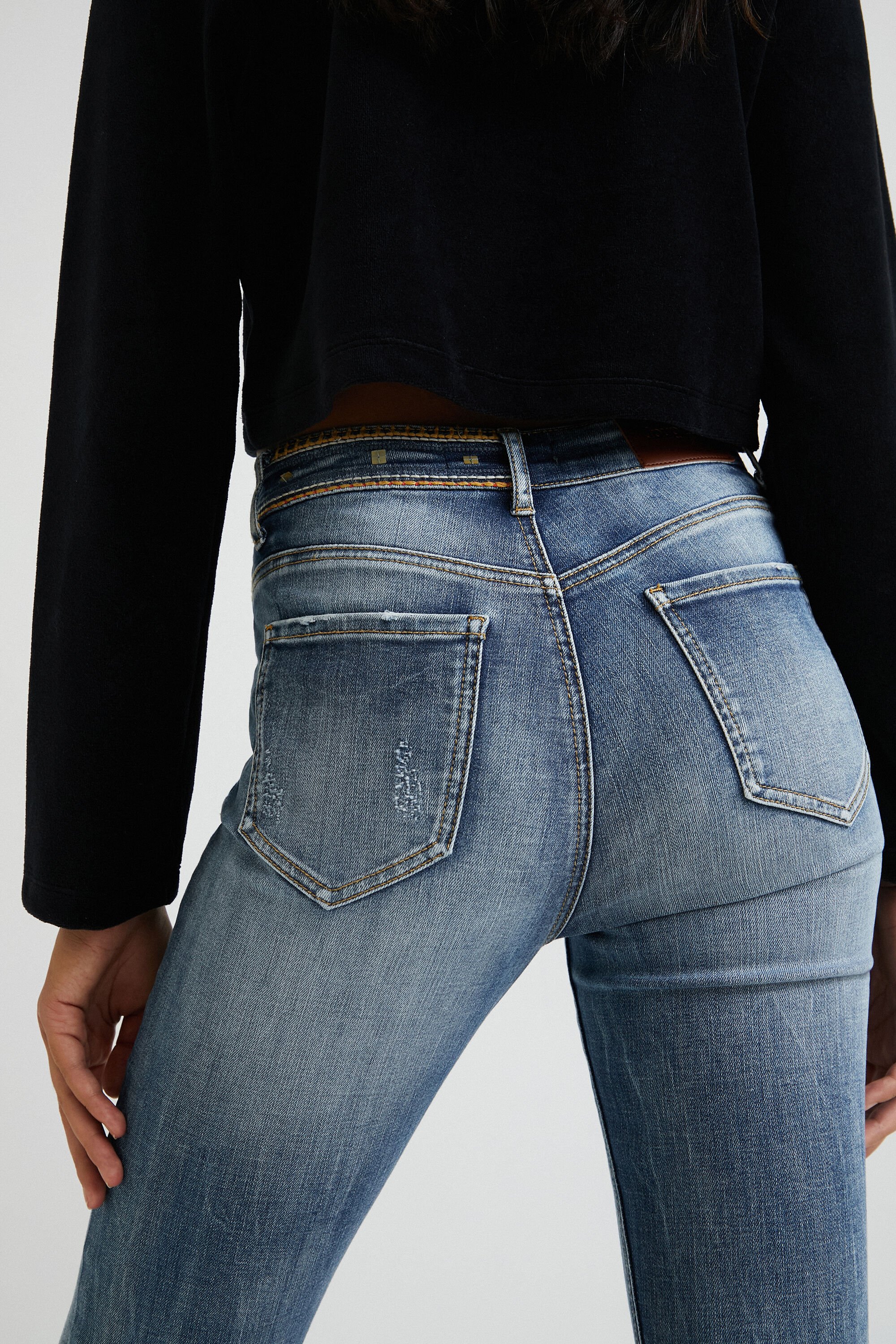 Jeans fino alla caviglia top