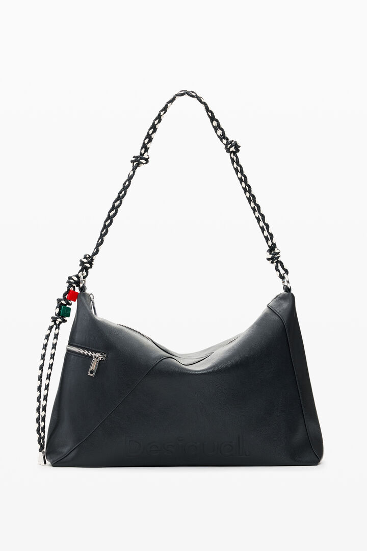 Large logo charm bag