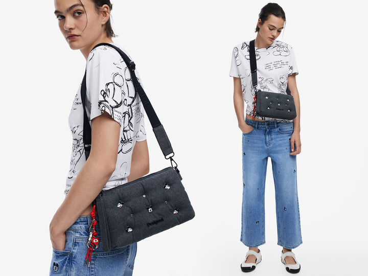 Srednja denim torba čez ramo Mickey™