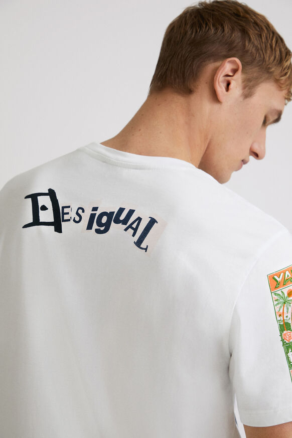 T-shirt patchwork numérique | Desigual