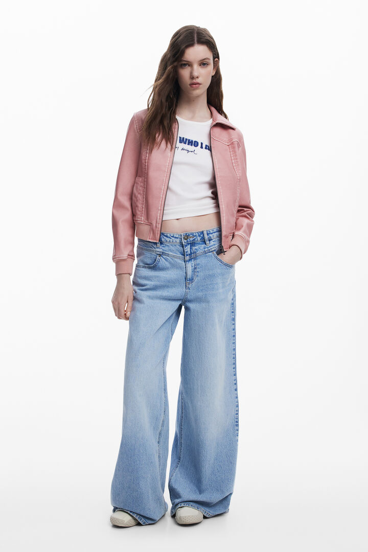 Biker bunda s efektom kože | Desigual