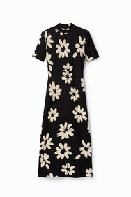 Vestido midi slim flores arty | Desigual