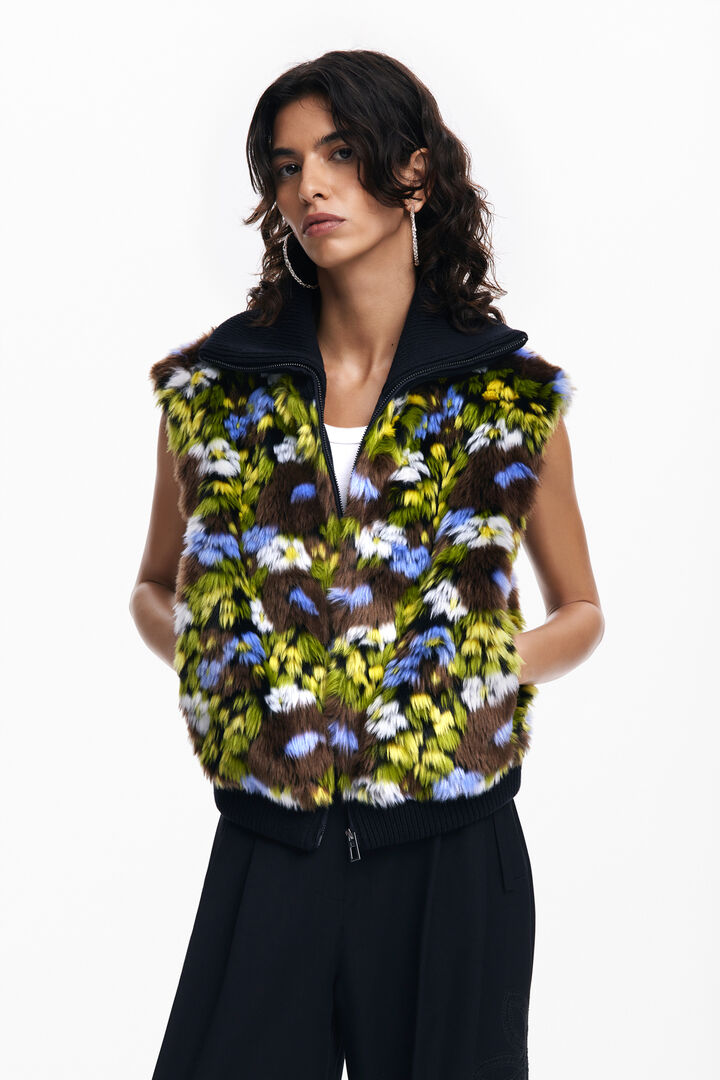 Chaqueta combinada flores | Desigual