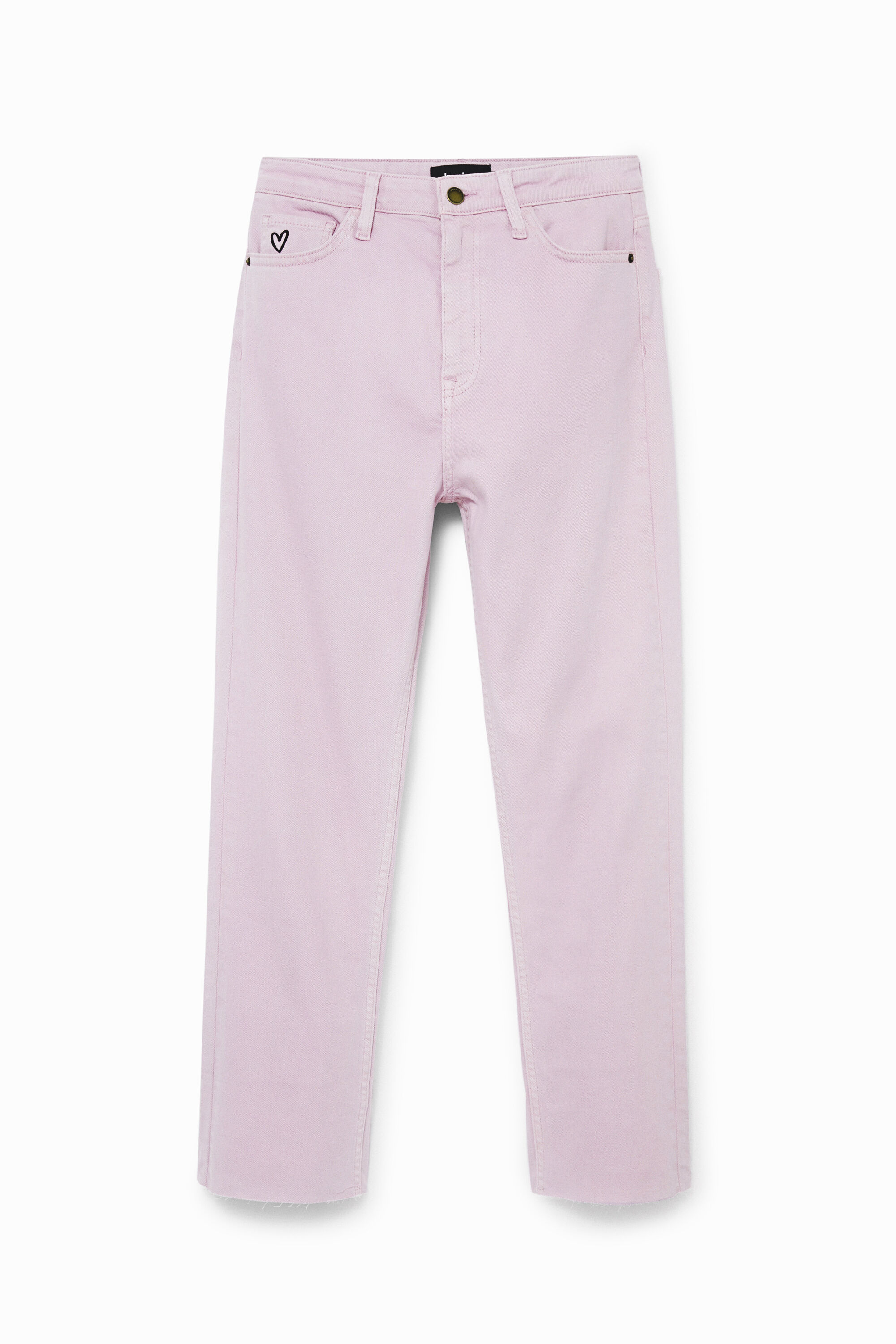Straight cropped jeans