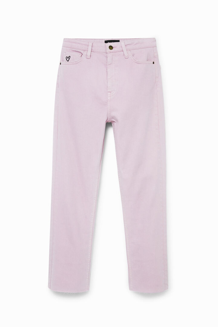 Straight cropped jeans