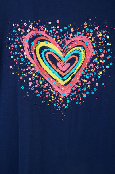 Vestido camiseta cut-outs corazón | Desigual