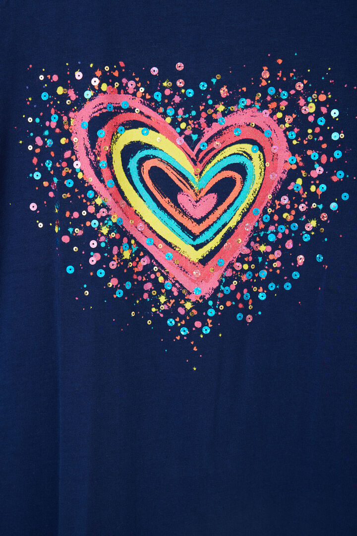 Maglietta grafica cuore cut-out | Desigual