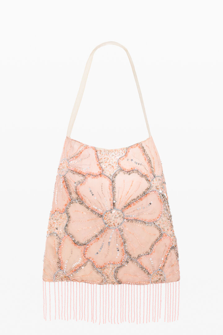 Shopper tas met bloemenprint