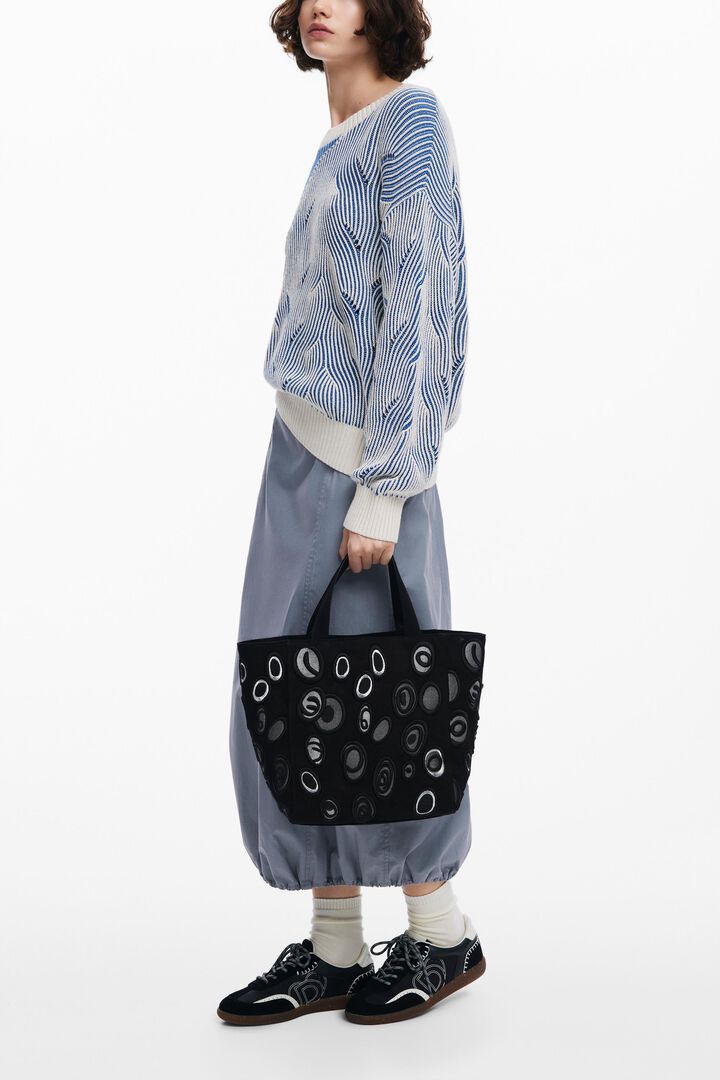 Embroidered shopper bag | Desigual