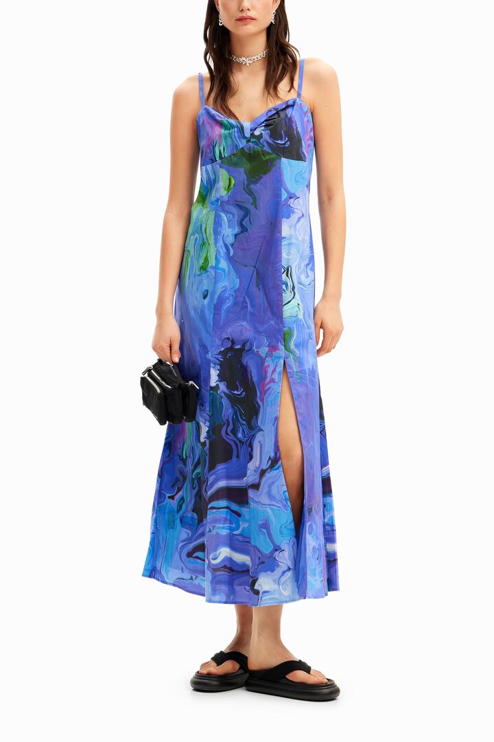 M. Christian Lacroix marbled midi dress | Desigual