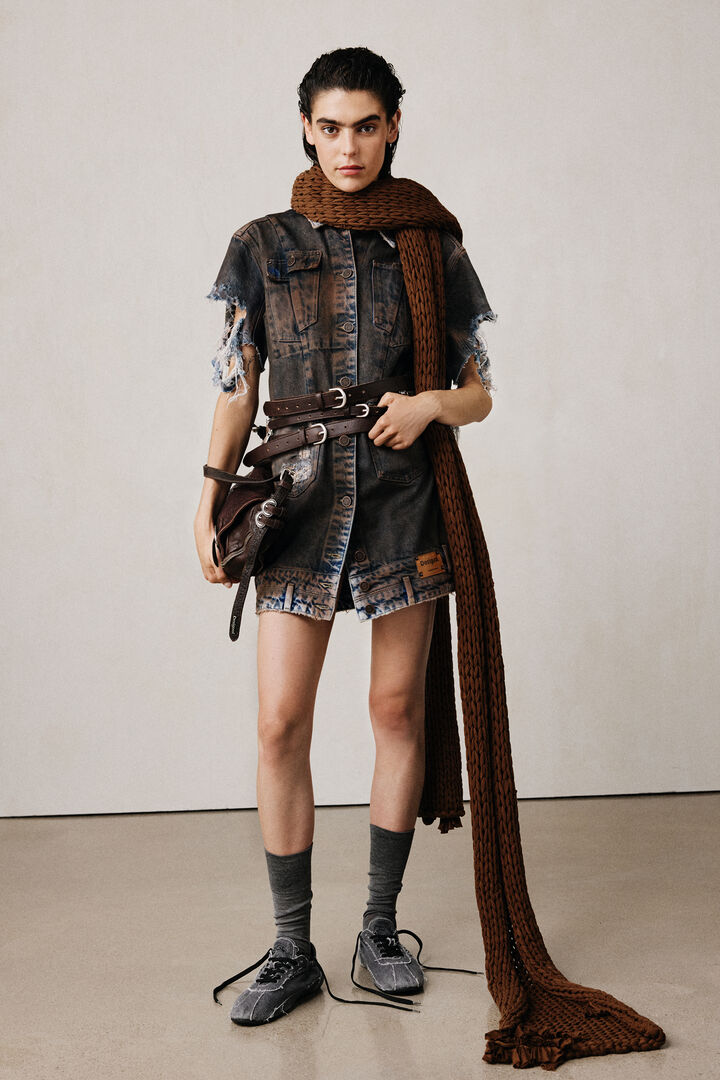 Denim studio dress