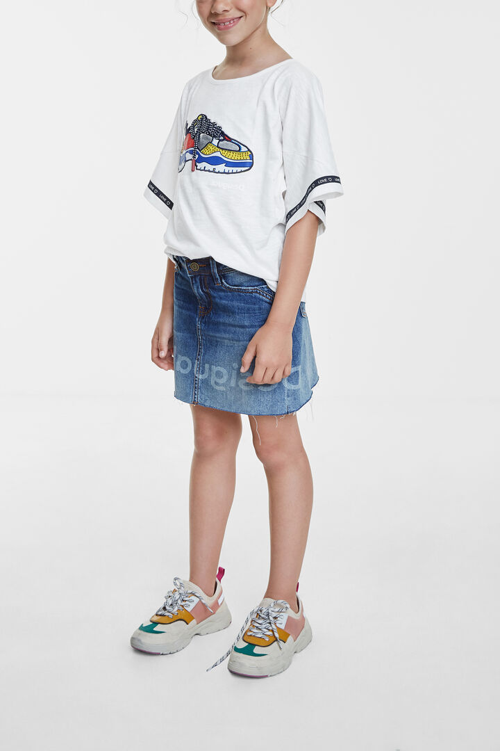 Trompe l'oeil sneaker T-shirt | Desigual
