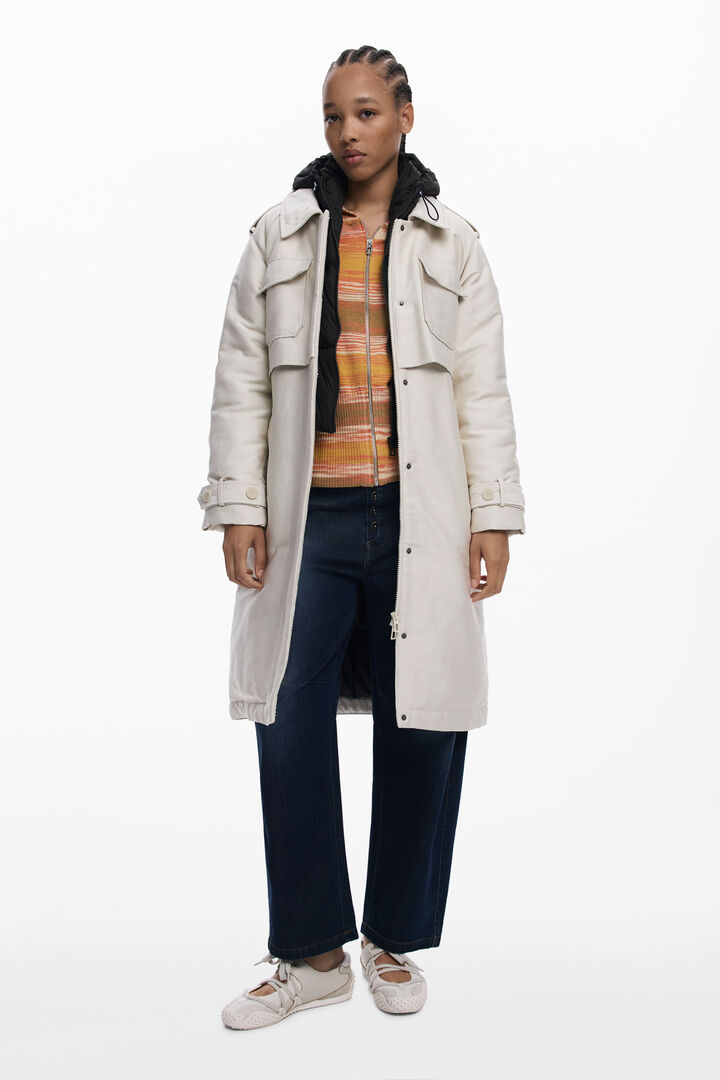Light long padded jacket | Desigual