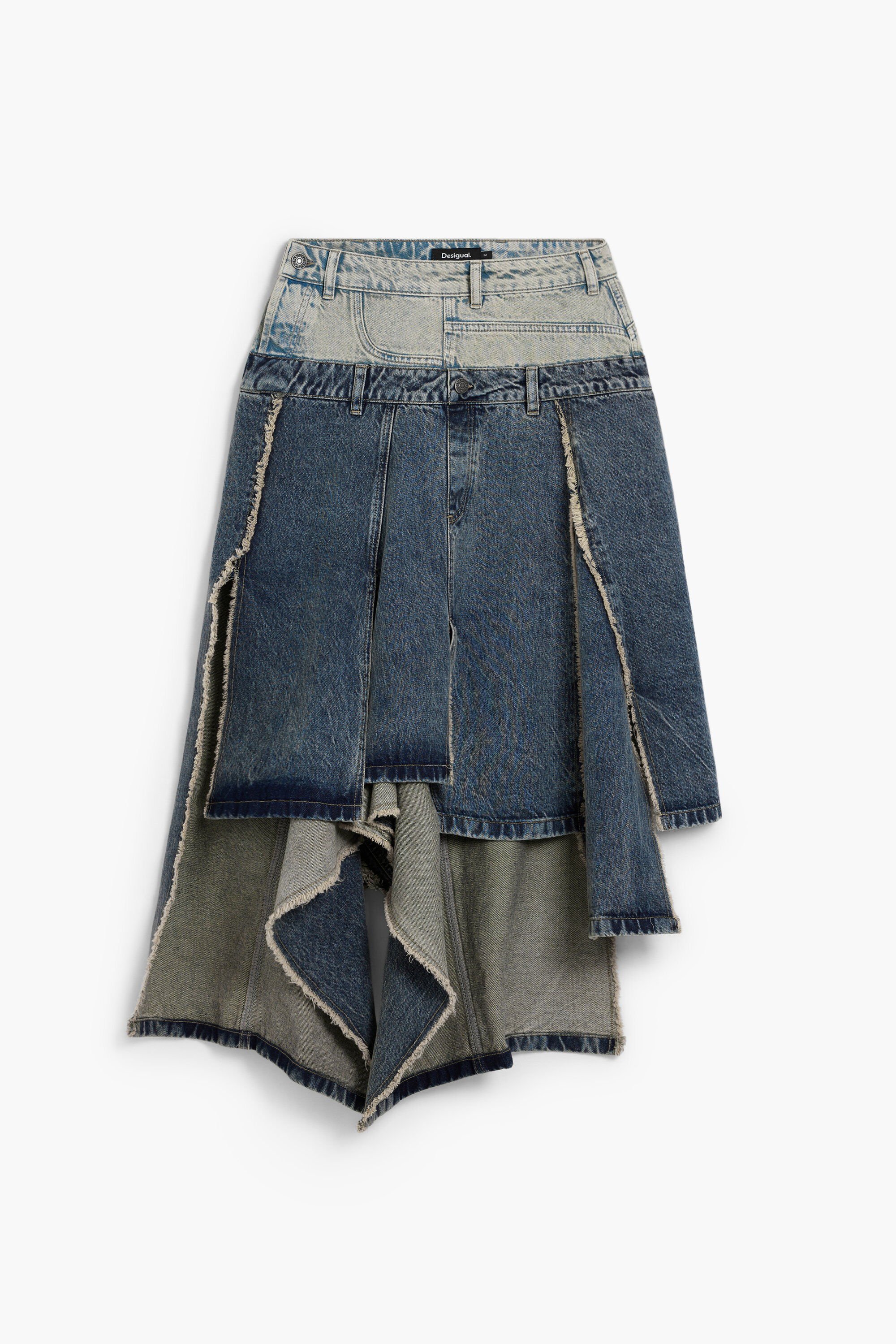 Long skirt with double waistband Woman I Desigual.com