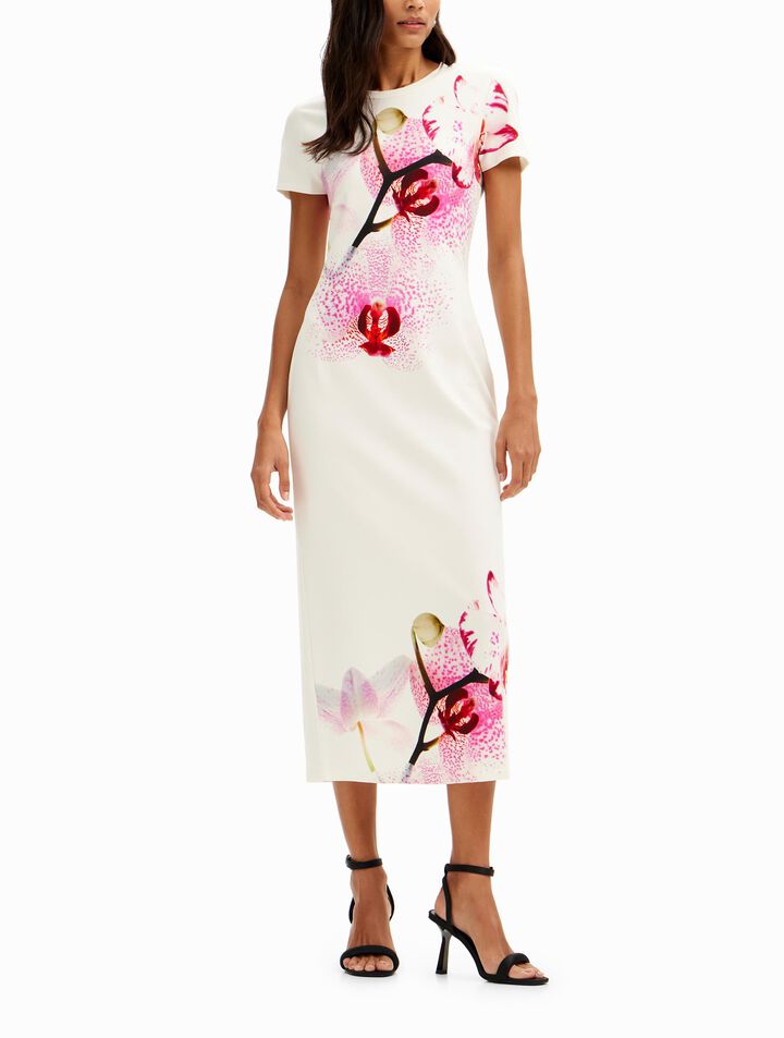 M. Christian Lacroix orchid midi dress | Desigual