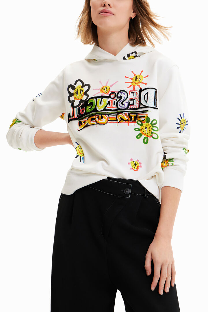 Sudadera arty flocado | Desigual